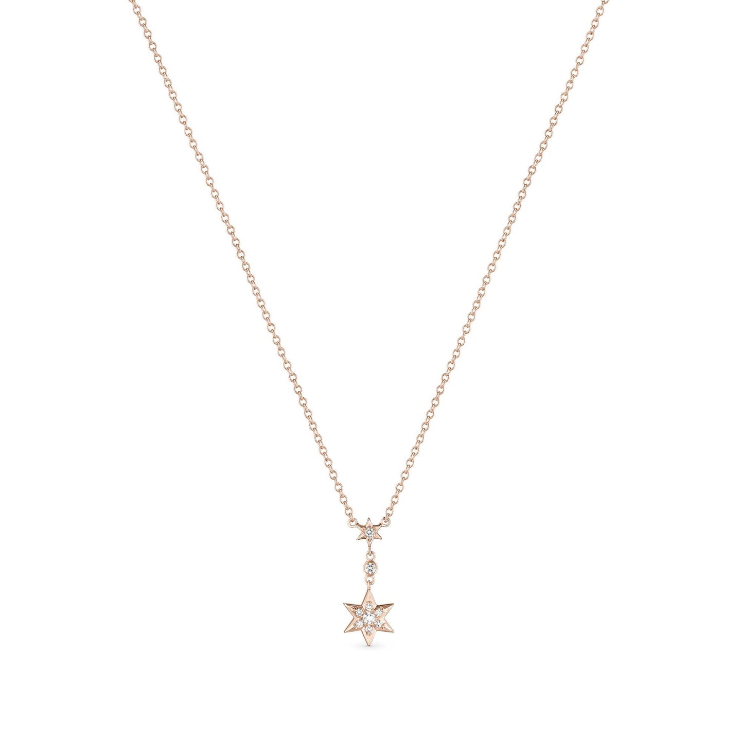 Cosmic Stargazer Pendant in 18ct Rose Gold with Diamonds