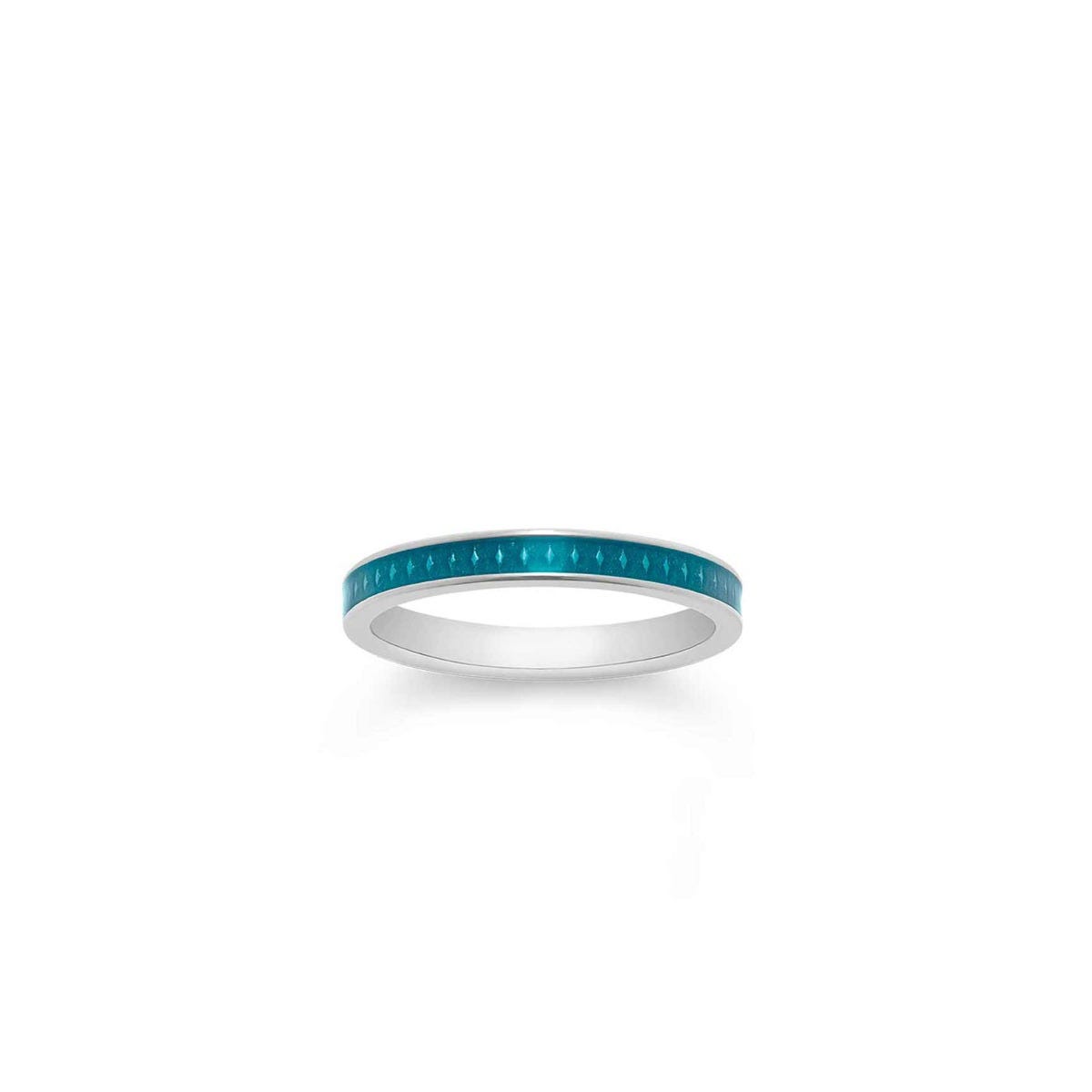 167 Enamel Ring in 18ct White Gold