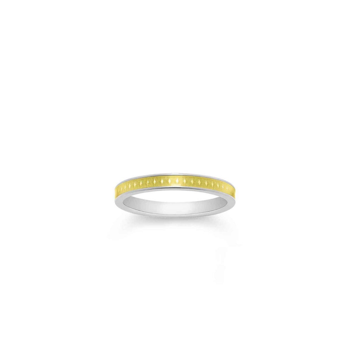 167 Enamel Ring in 18ct White Gold