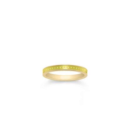 167 Enamel Ring in 18ct Yellow Gold