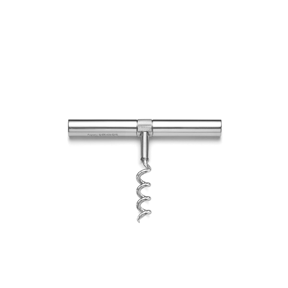 Engine-turned Corkscrew in Sterling Silver