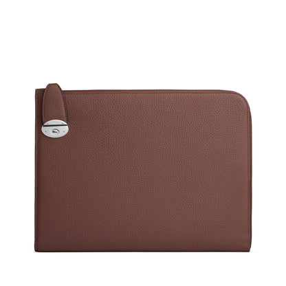 GMT Laptop & Document Folio in Soft Grain Leather and Nubuck