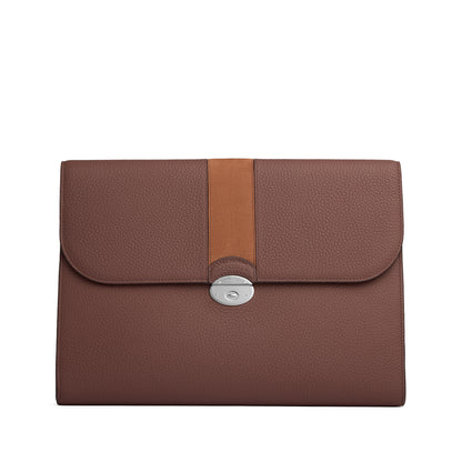 GMT Document Folio in Soft Grain Leather & Nubuck