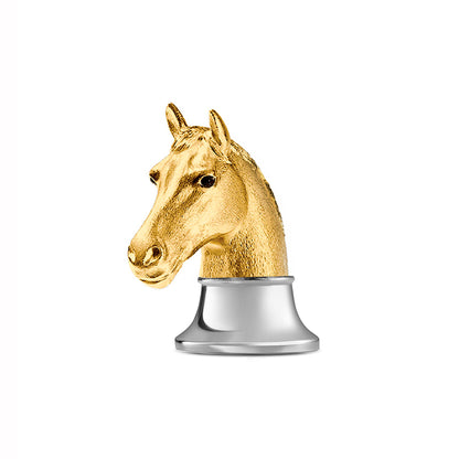 Horse Head Bottle Opener in Sterling Silver Gilt