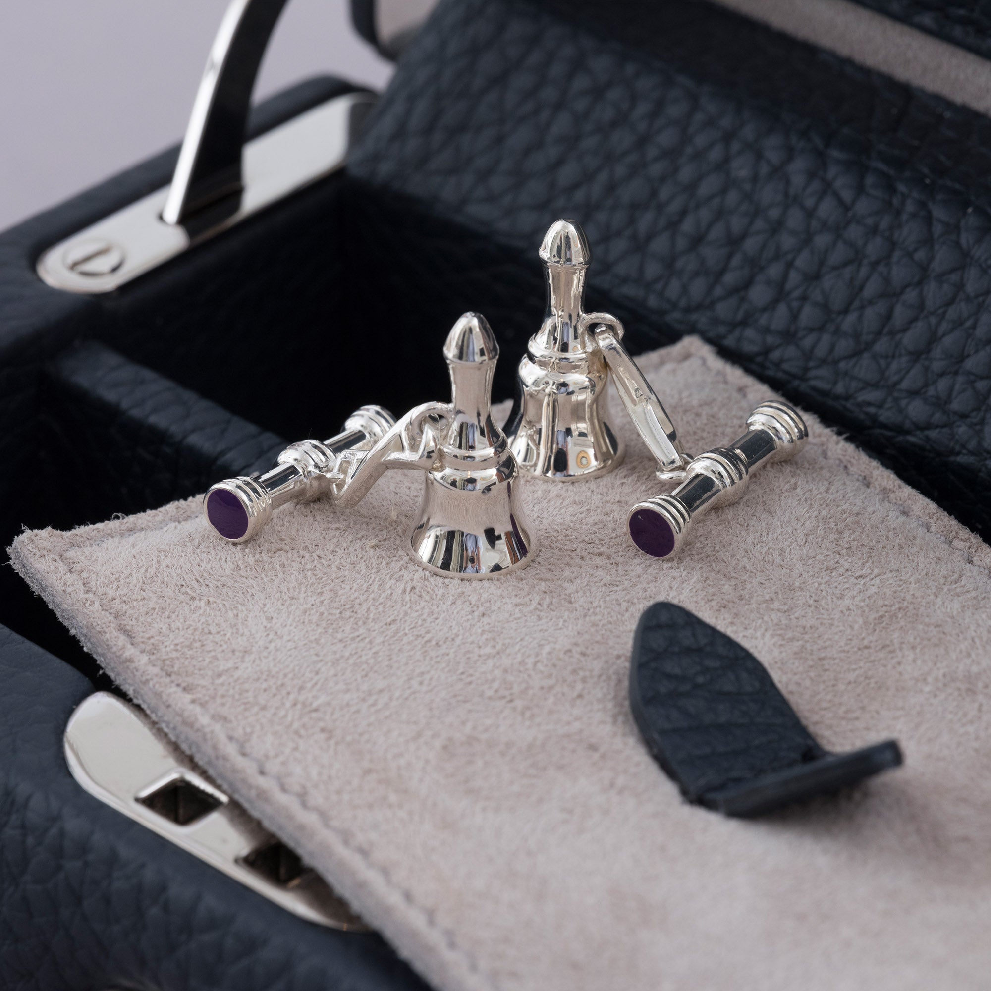 Asprey アスプレイ 本格ダブルフェイス シルバー925カフスボタン Asprey アスプレイ 本格ダブルフェイス シルバー925カフスボタン