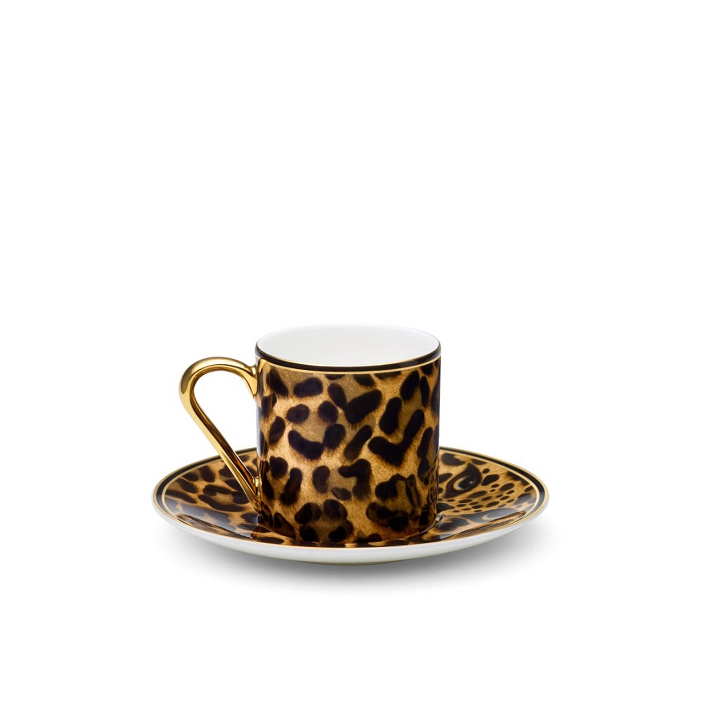 Leopard Espresso Cup and Saucer