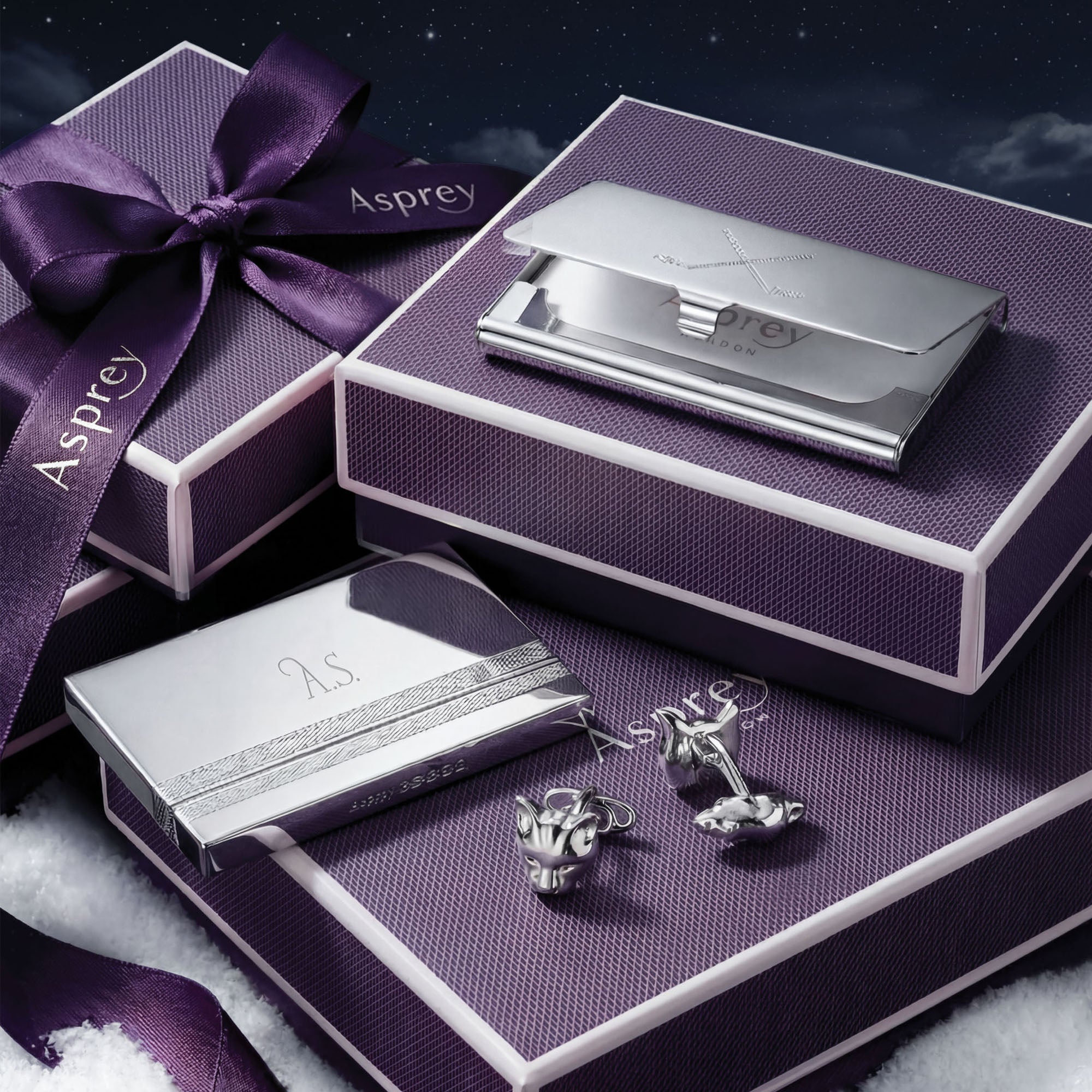 ASPREY カラーステイ（スターリングシルバー製） ASPREY カラーステイ（スターリングシルバー製）