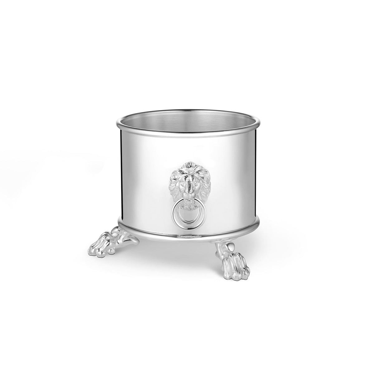 Lion Wine & Champagne Coaster in Sterling Silver
