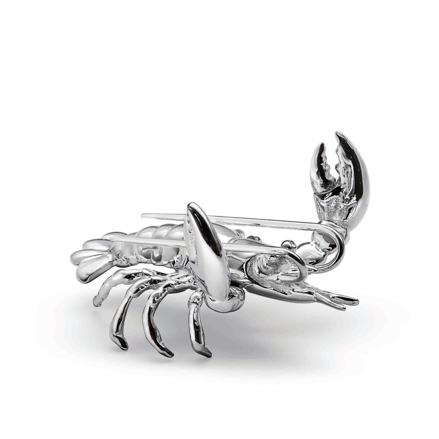 Lobster Place Card Holders in Sterling Silver, Set of 4