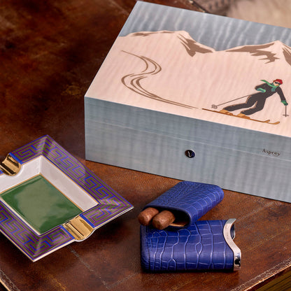 St Moritz Marquetry Humidor