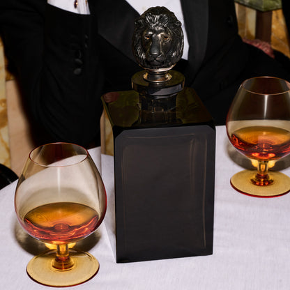 Lion Head Crystal Decanter