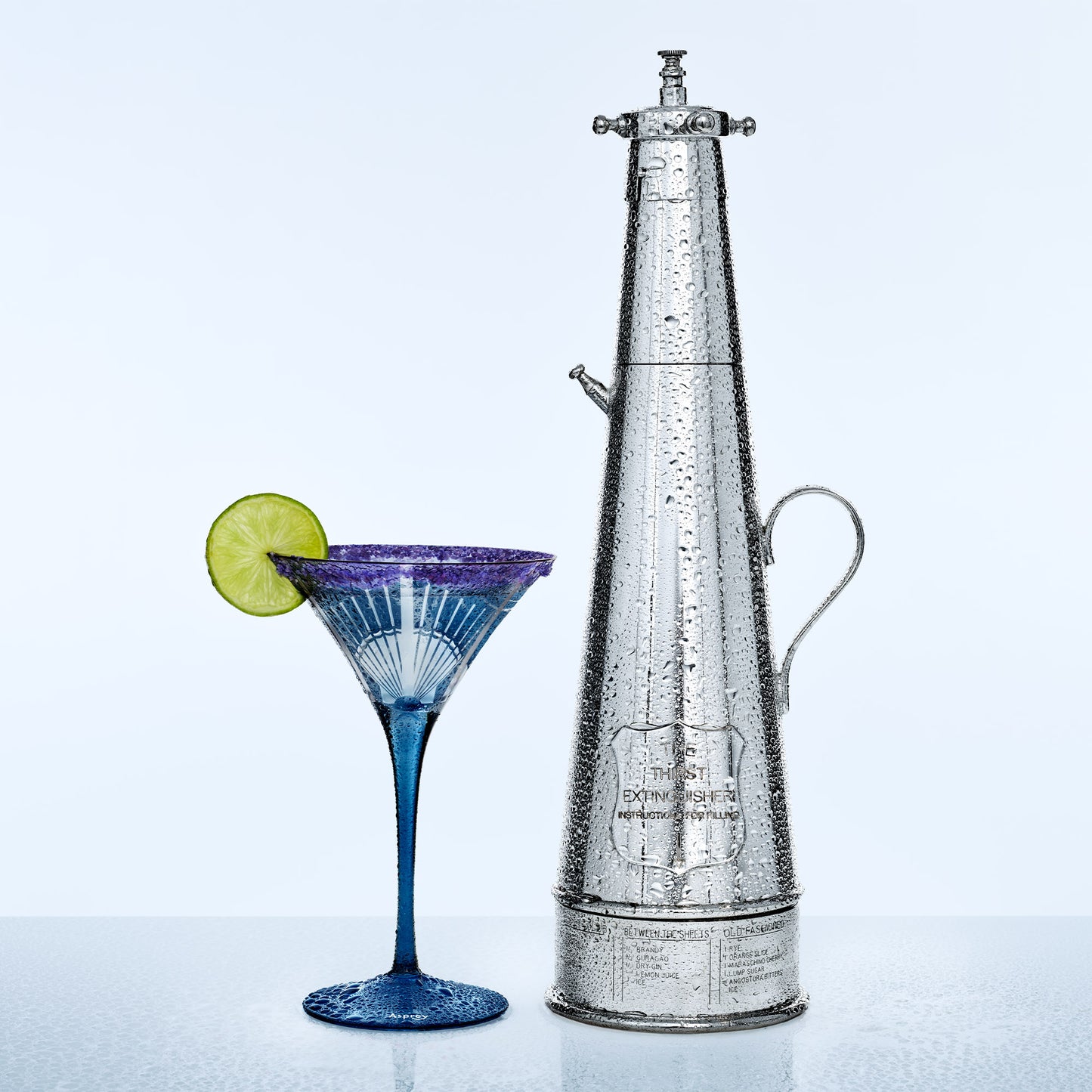Thirst Extinguisher Cocktail Shaker in Sterling Silver