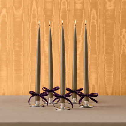 Pair of Short Classic Candlesticks in Sterling Silver