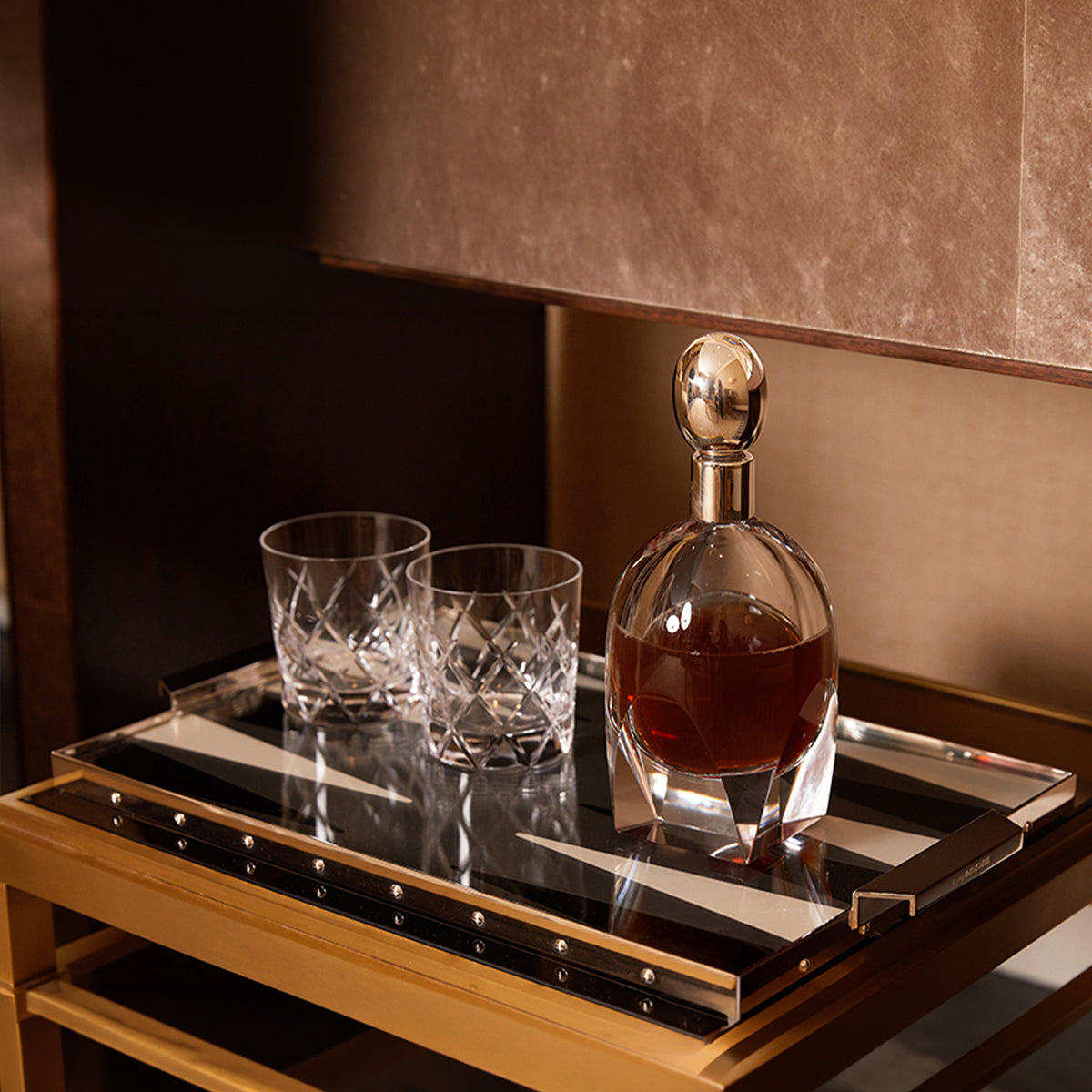 Game Tray in Sterling Silver & Formica®
