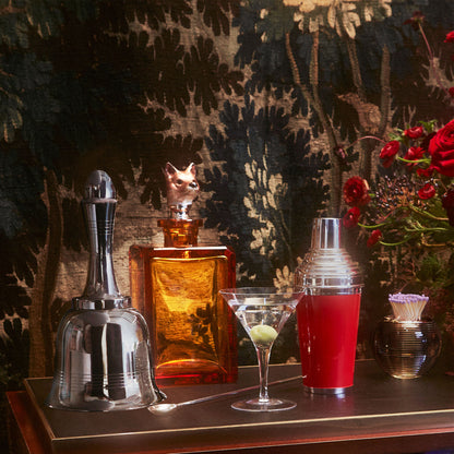 Enamelled Sterling Silver Cocktail Shaker