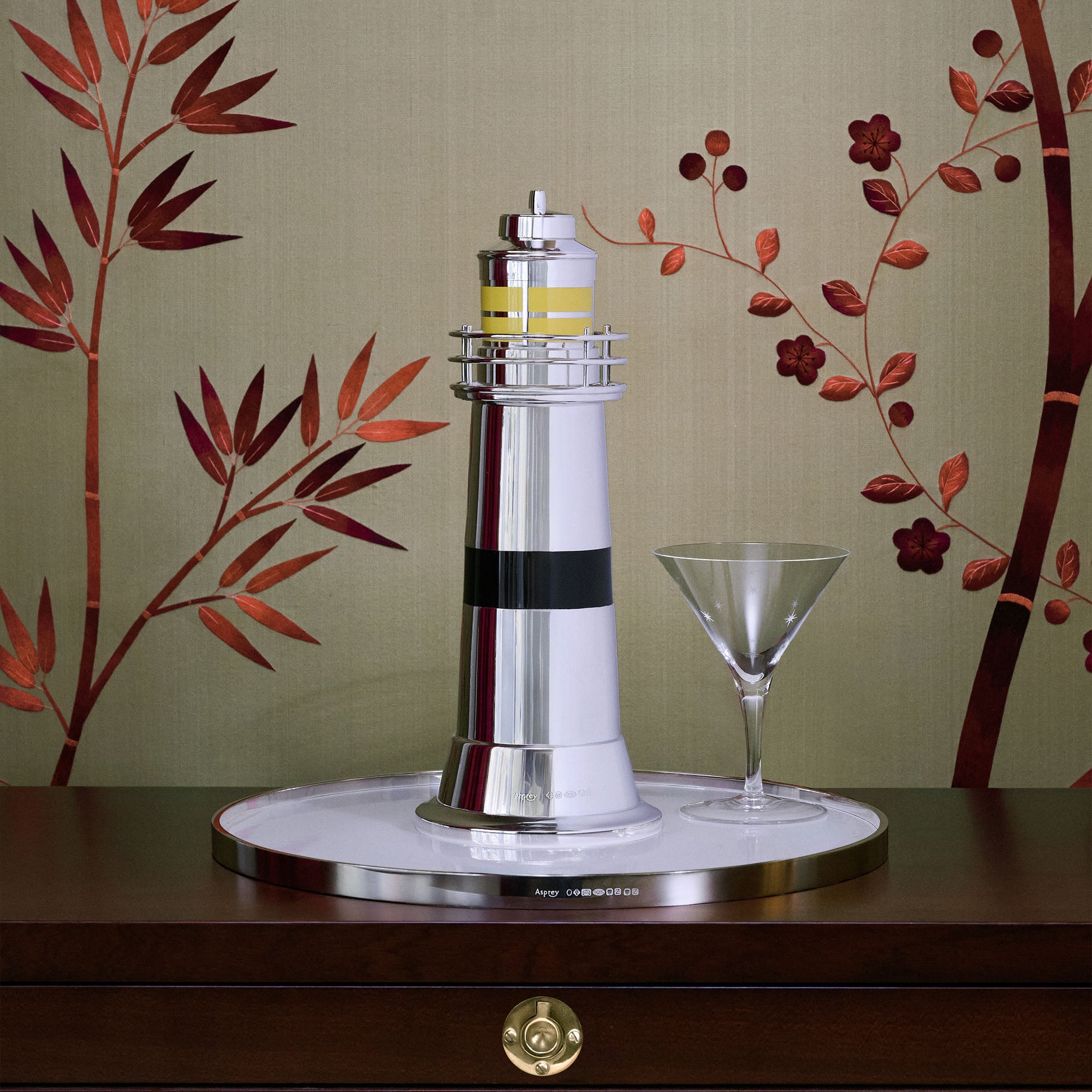 Lighthouse Cocktail Shaker in Sterling Silver | Asprey London