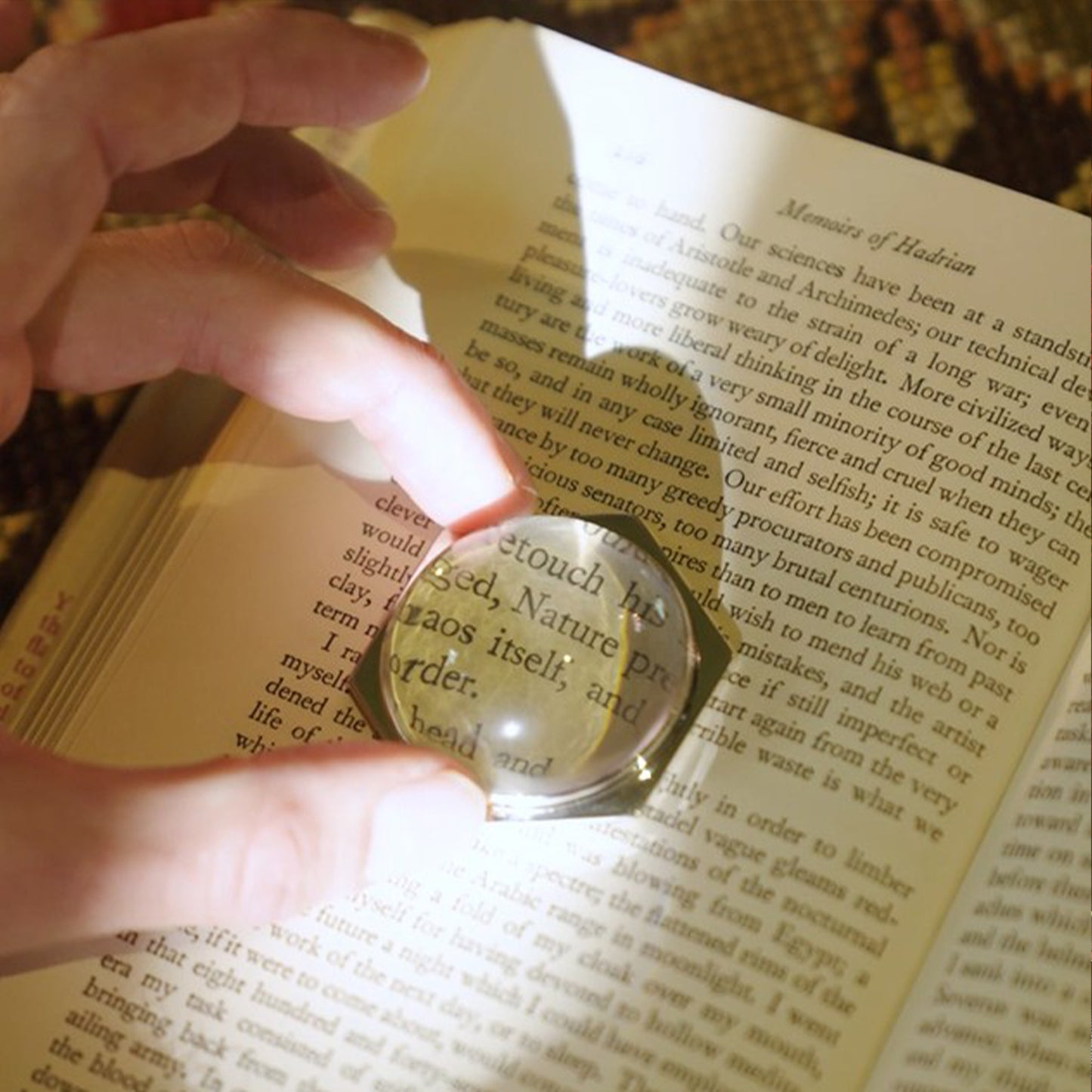 Hexagonal Magnifier in Sterling Silver