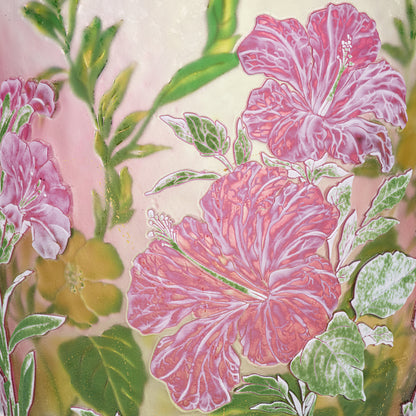 Mediterranean Hibiscus Vase