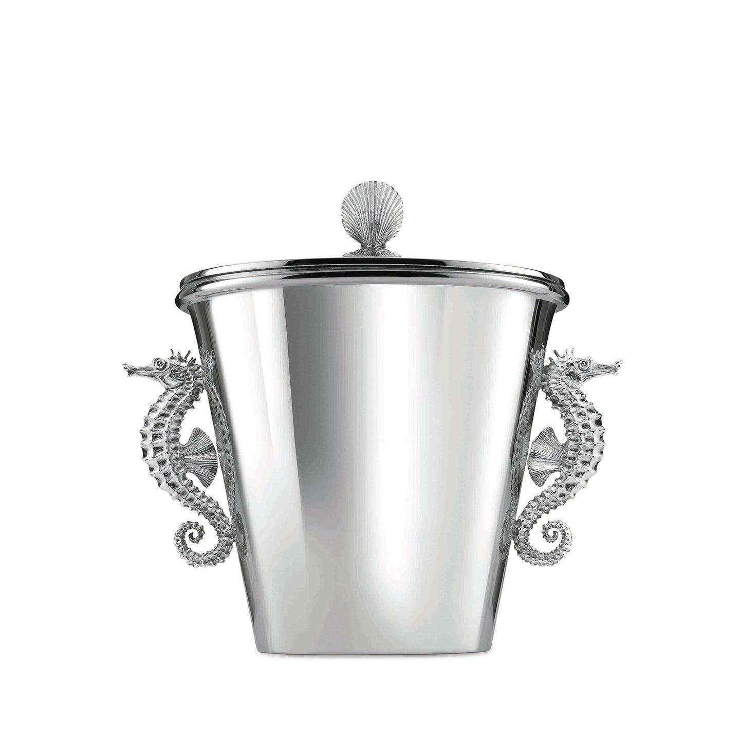 Seahorse Ice Bucket in Sterling Silver