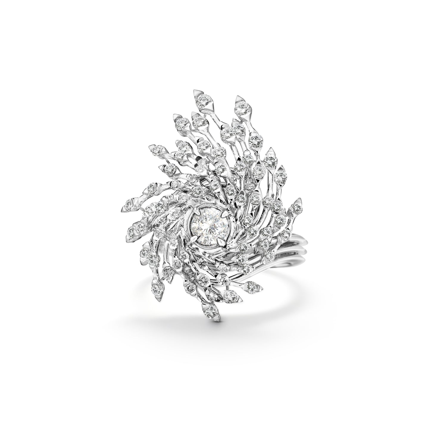 Storm Ring in 18ct White Gold with Diamonds
