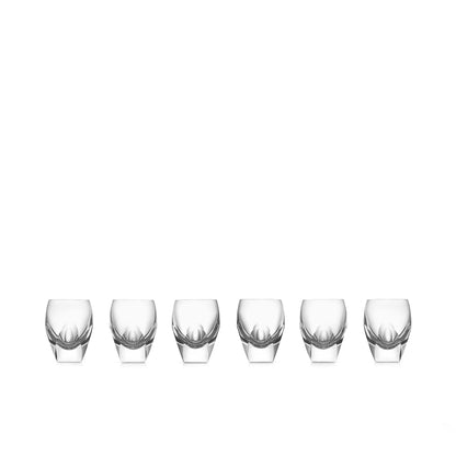 Vodka Crystal Shot Glasses, Set of 6